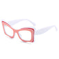 (6 PACK) Wholesale Sunglasses Antiblue Light Oversized Cat Eye New Arrival Unique Butterfly Trendy Street 2024 - BulkSunglassesWholesale.com - Pink Frame