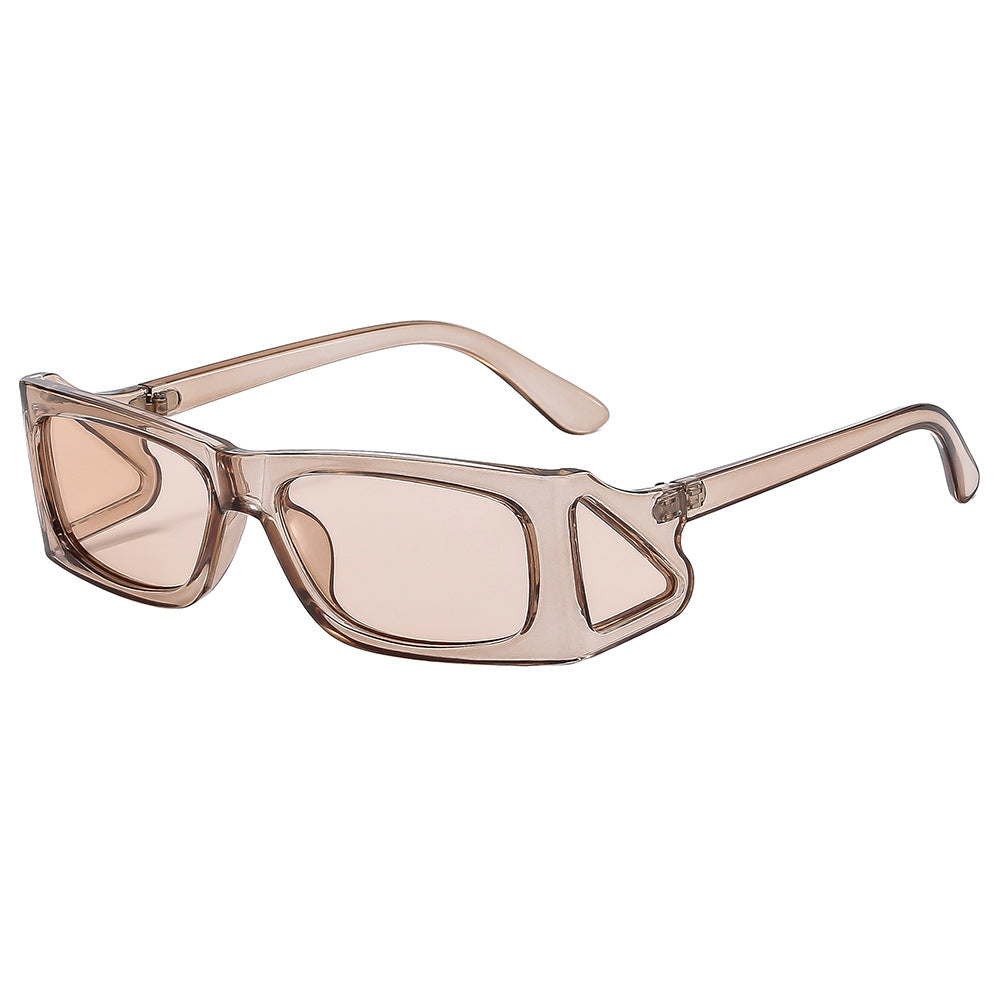 (6 PACK) Wholesale Sunglasses Fashion New Arrival Unique Trendy Unisex 2025 - BulkSunglassesWholesale.com - Champagne Frame Tea Lens