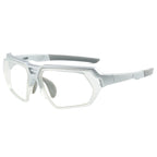 (12 PACK) Wholesale Sports Sunglasses Unique Cycling Outdoor Fashion 2024 - BulkSunglassesWholesale.com - Silver Frame Clear