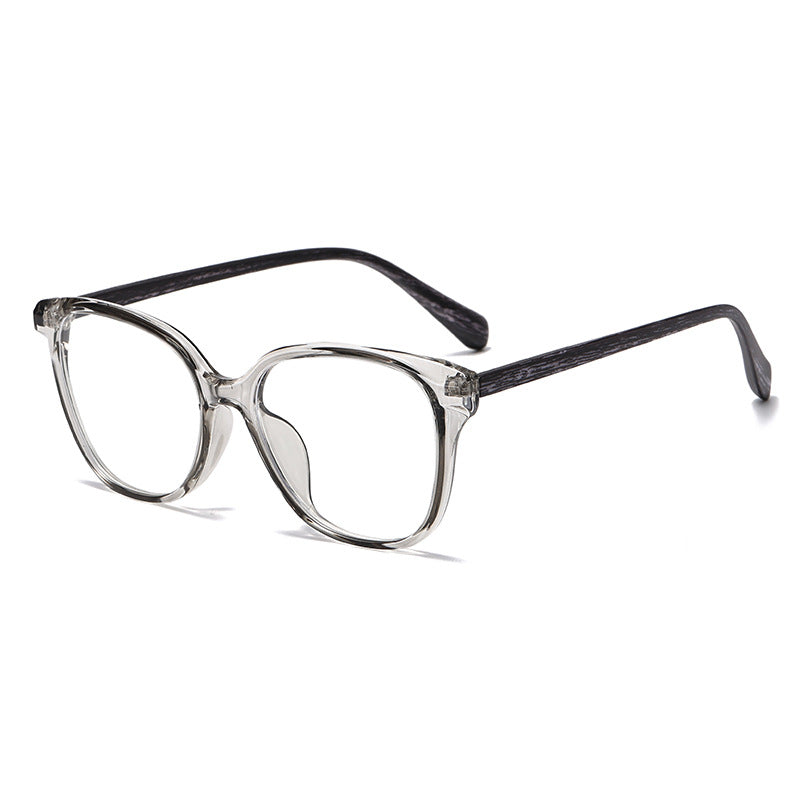 (6 PACK) Wholesale Eyeglasses Frames Vintage Korean Trendy New Arrival Antiblue Light Square 2025 - BulkSunglassesWholesale.com - Clear Grey Frame