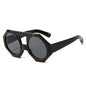 (6 PACK) Wholesale Sunglasses New Arrival Candy Unique Oversized Vintage Double Bridge Fashion 2024 - BulkSunglassesWholesale.com - Black Frame Black Lens