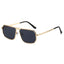 (6 PACK) Wholesale Sunglasses New Arrival Fashion Unique Women Fashion 2024 - BulkSunglassesWholesale.com - Gold Frame Black Lens