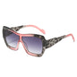 (6 PACK) Wholesale Sunglasses New Arrival One Piece Square One Piece Oversized Fashion 2025 - BulkSunglassesWholesale.com - Pink Grey Frame Grey Pink Lens