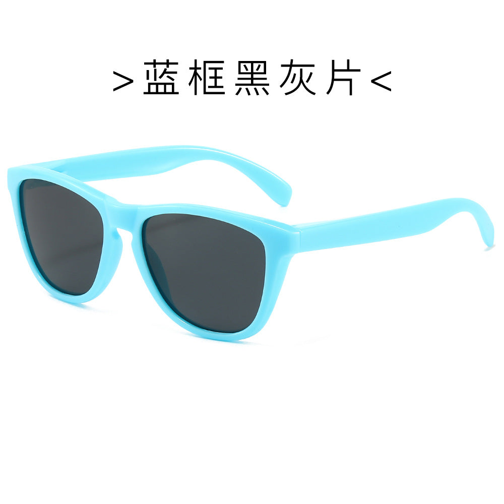 (6 PACK) Wholesale Sunglasses New Arrival Cat Eye Polarized Fashion Trendy Street Women Men 2024 - BulkSunglassesWholesale.com - Blue Frame Black Black Lens