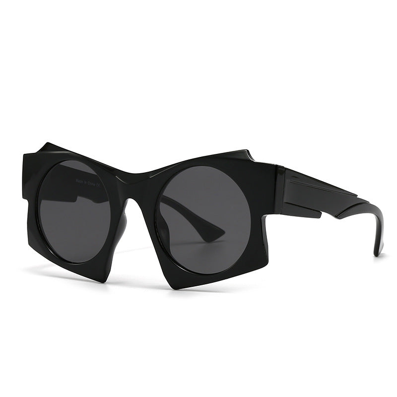 (6 PACK) Wholesale Sunglasses Street 2024 - BulkSunglassesWholesale.com - Black Black Grey