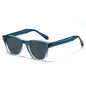 (6 PACK) Wholesale Sunglasses New Arrival Square Unique Fashion Unisex 2025 - BulkSunglassesWholesale.com - Blue Transparent Frame Black Lens