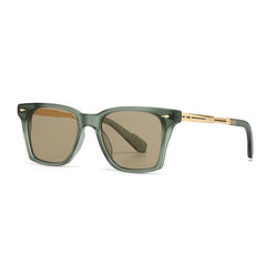 (6 PACK) Wholesale Sunglasses New Arrival Aviator Vintage Square 2024 - BulkSunglassesWholesale.com - Green Tea Lens