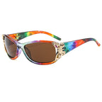 (6 PACK) Wholesale Sunglasses New Arrival Fashion Unique Butterfly Women 2024 - BulkSunglassesWholesale.com - Frame Tea Lens