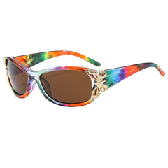 (6 PACK) Wholesale Sunglasses New Arrival Fashion Unique Butterfly Women 2024 - BulkSunglassesWholesale.com - Frame Tea Lens