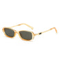 (6 PACK) Wholesale Sunglasses Unique Small Street Vintage 2025 - BulkSunglassesWholesale.com - Clear Orange Frame Black Lens