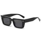 (6 PACK) Wholesale Sunglasses New Arrival Cat Eye Men Women Vintage Square 2024 - BulkSunglassesWholesale.com - Black Frame Black Lens