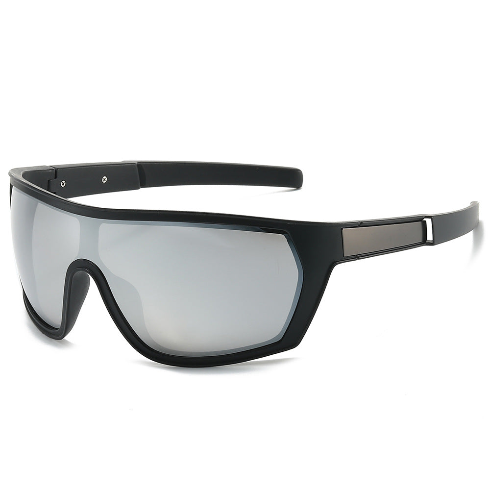 (6 PACK) Wholesale Sunglasses New Arrival Outdoor Windproof Unisex Cycling Sport 2024 - BulkSunglassesWholesale.com - Black Frame Mirrored Lens