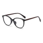 (6 PACK) Wholesale Eyeglasses Frames New Arrival Vintage TR Wood Grain Women Korean Cat Eye Antiblue Light 2025 - BulkSunglassesWholesale.com - Shiny Black Frame