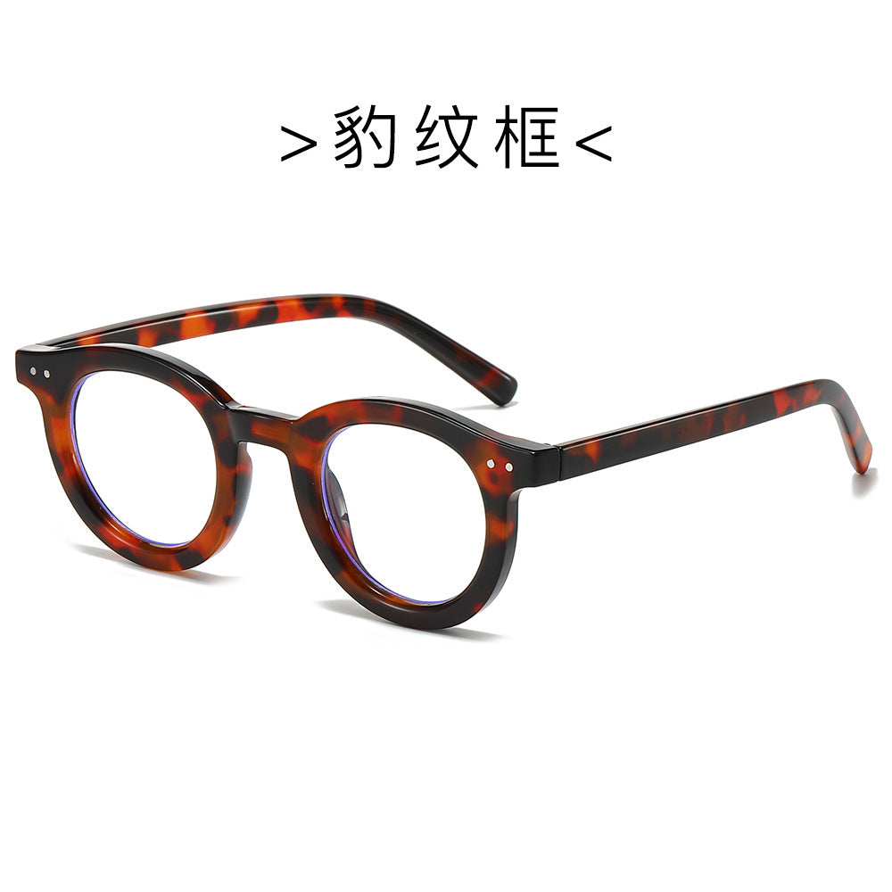 (6 PACK) Wholesale Sunglasses New Arrival Fashion Rivet Korean Unique Vintage Street 2024 - BulkSunglassesWholesale.com - Leopard Print Frame