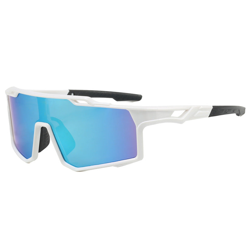 (12 PACK) Wholesale Sports Sunglasses New Arrival Sport Fashion Cycling Women Outdoor 2024 - BulkSunglassesWholesale.com - White Frame Gold Mirrored