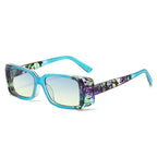 (6 PACK) Wholesale Sunglasses New Arrival Square Unique Small Vintage 2024 - BulkSunglassesWholesale.com - Blue Blue Yellow Lens