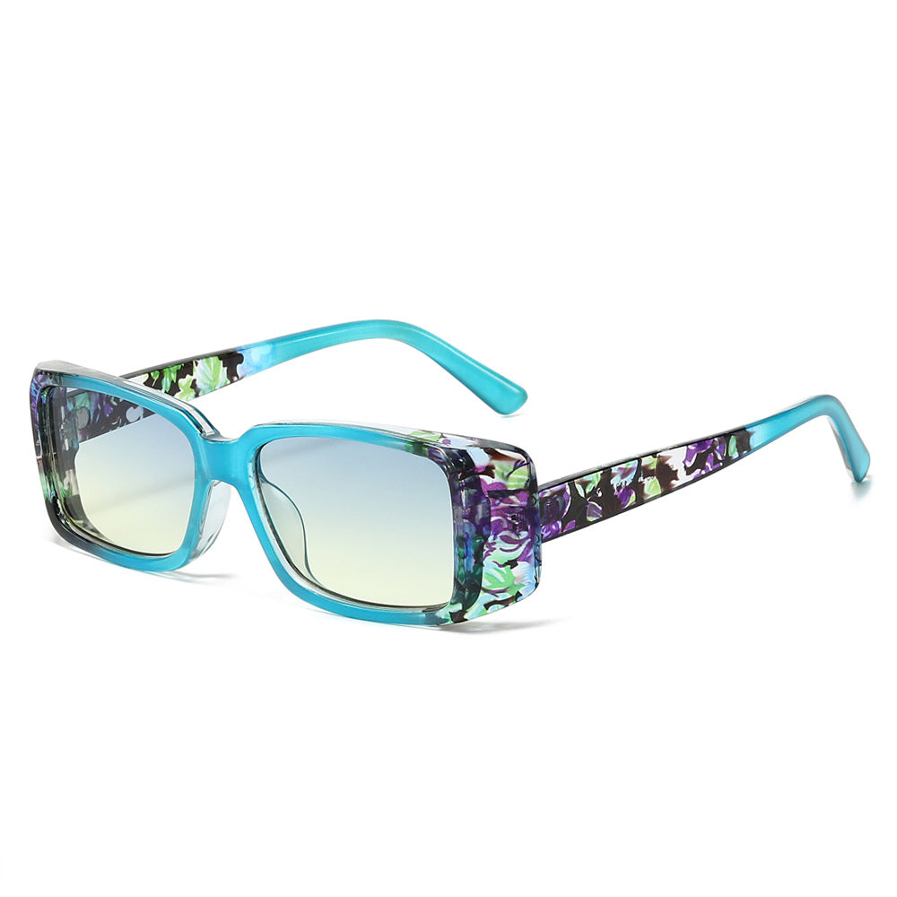 (6 PACK) Wholesale Sunglasses New Arrival Square Unique Small Vintage 2024 - BulkSunglassesWholesale.com - Blue Blue Yellow Lens