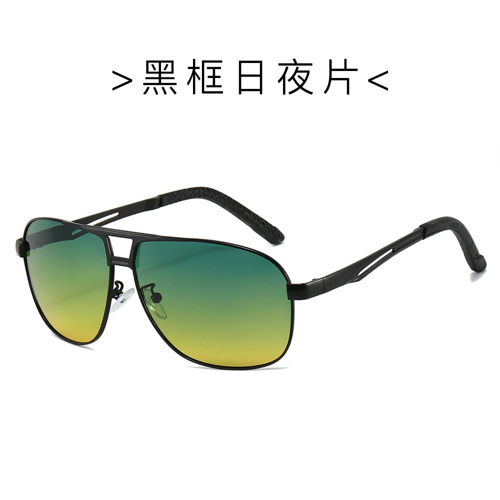 (6 PACK) Wholesale Sunglasses New Arrival Metal Polarized Men Fashion Trendy Outdoor Sport 2024 - BulkSunglassesWholesale.com - Black Frame Lens