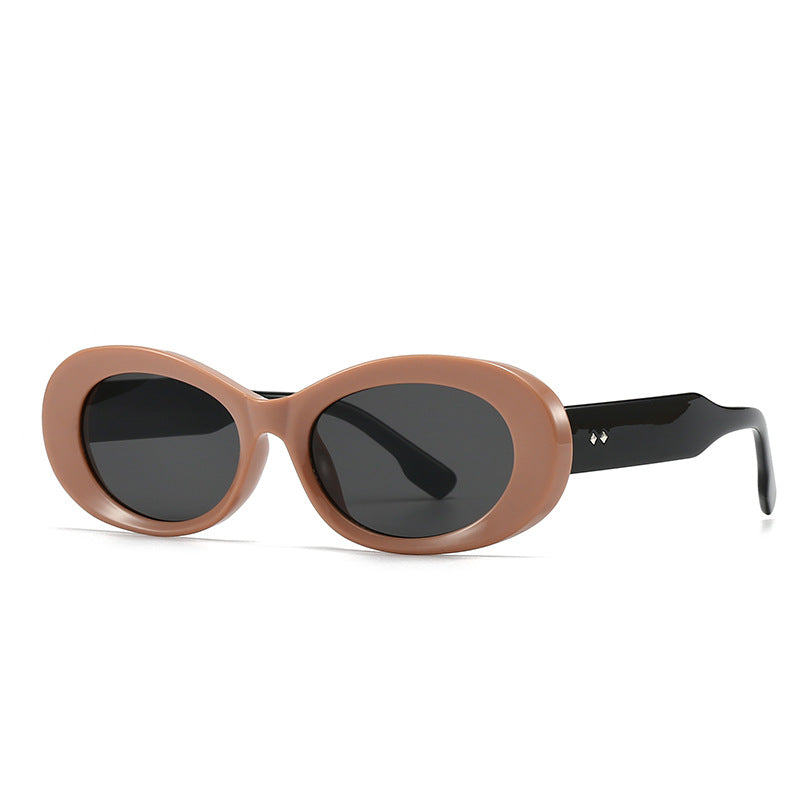 (6 PACK) Wholesale Sunglasses Vintage Trendy Women Antiblue Light 2024 - BulkSunglassesWholesale.com - Brown Black Grey