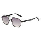 (6 PACK) Wholesale Sunglasses Metal Vintage Trendy Street 2024 - BulkSunglassesWholesale.com - Gunmetal Frame Grey
