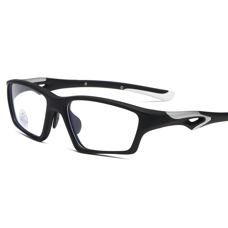(12 PACK) Wholesale Sports Glasses Sport TR 2025 - BulkSunglassesWholesale.com - Matt Black Frame ( Blue )