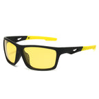 (6 PACK) Wholesale Sunglasses Polarized Outdoor Cycling 2025 - BulkSunglassesWholesale.com - Black Frame Yellow Lens