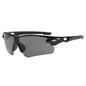(12 PACK) Wholesale Sports Sunglasses Cycling Unisex New Arrival Outdoor Sport 2024 - BulkSunglassesWholesale.com - Black Frame Black Lens