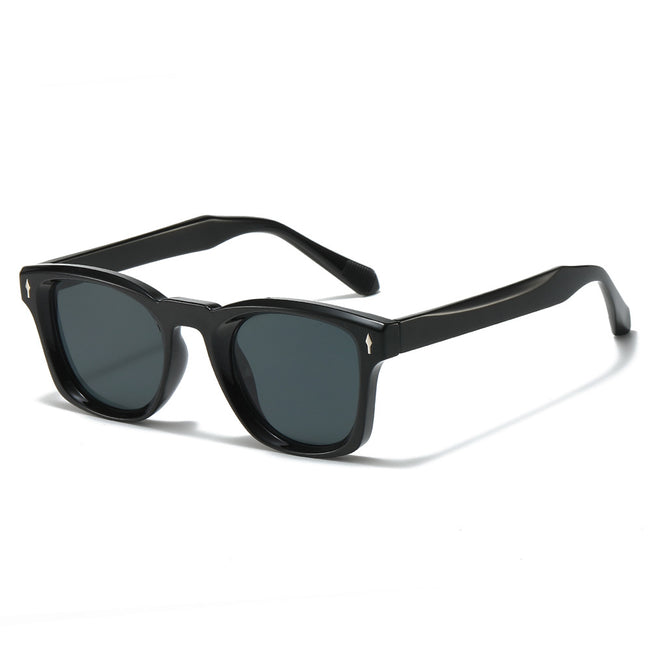 (6 PACK) Wholesale Sunglasses New Arrival Square Unique Fashion Unisex 2025 - BulkSunglassesWholesale.com - Black Frame Black Lens Hover Image