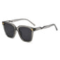 (6 PACK) Wholesale Sunglasses New Arrival Korean Fashion Women Unique Street 2024 - BulkSunglassesWholesale.com - Clear Grey Frame Black Grey