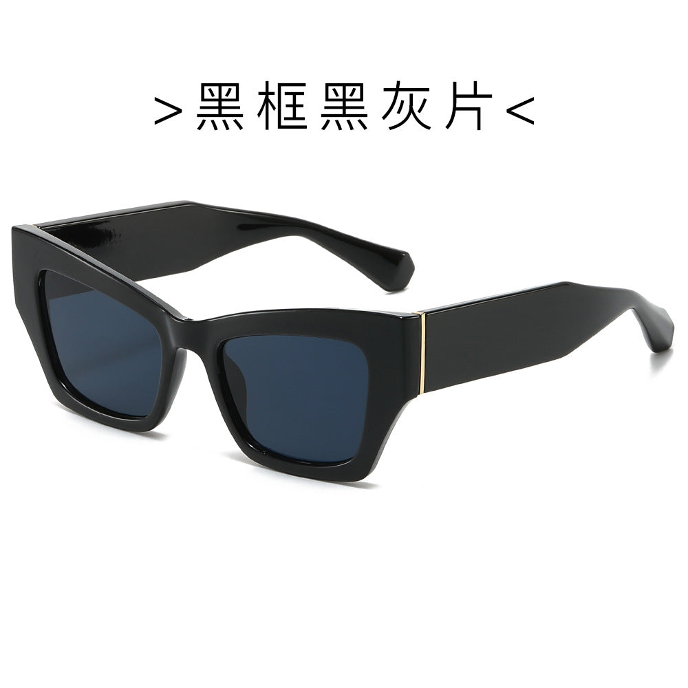 (6 PACK) Wholesale Sunglasses New Arrival Square Men Trendy 2024 - BulkSunglassesWholesale.com - Black Frame Black Black Lens