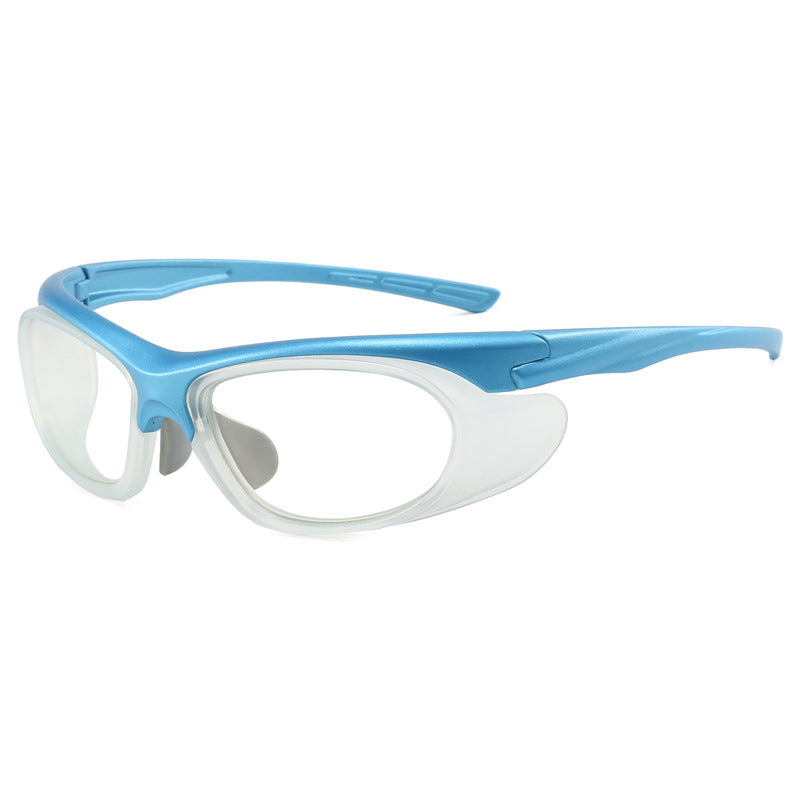 (12 PACK) Wholesale Sports Sunglasses Unique New Arrival Women Outdoor Sport Cycling 2024 - BulkSunglassesWholesale.com - Blue Frame Clear