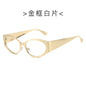 (6 PACK) Wholesale Sunglasses New Arrival Round Fashion Round Unisex 2024 - BulkSunglassesWholesale.com - Gold Frame Clear Lens