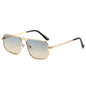 (6 PACK) Wholesale Sunglasses New Arrival Fashion Unique Women Fashion 2024 - BulkSunglassesWholesale.com - Gold Frame Green Tea Lens