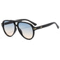 (6 PACK) Wholesale Sunglasses New Arrival Aviator Vintage Aviator Fashion 2024 - BulkSunglassesWholesale.com - Black Frame Green Tea Lens