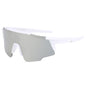 (12 PACK) Wholesale Sports Sunglasses Outdoor Sport Unique New Arrival Kids Cycling 2024 - BulkSunglassesWholesale.com - White Frame Mirrored