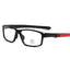 (12 PACK) Wholesale Sports Glasses New Arrival Square TR Antiblue Light Women 2025 - BulkSunglassesWholesale.com - Shiny Black Frame