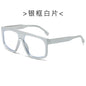 (6 PACK) Wholesale Sunglasses Square New Arrival Fashion Trendy 2024 - BulkSunglassesWholesale.com - Silver Frame Clear Lens