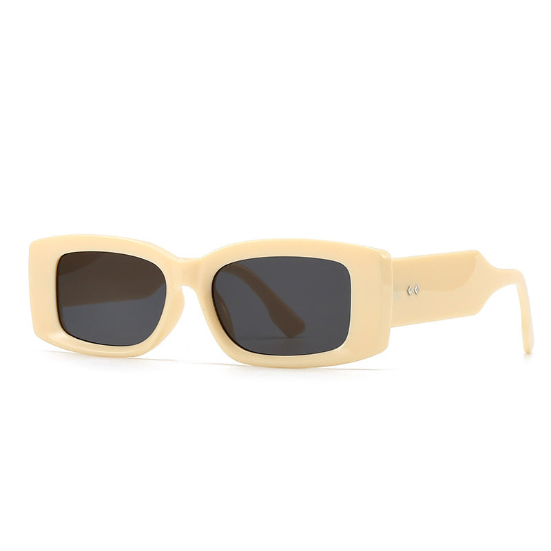 (6 PACK) Wholesale Sunglasses Vintage Trendy Women Antiblue Light 2024 - BulkSunglassesWholesale.com - Beige Yellow Black Grey