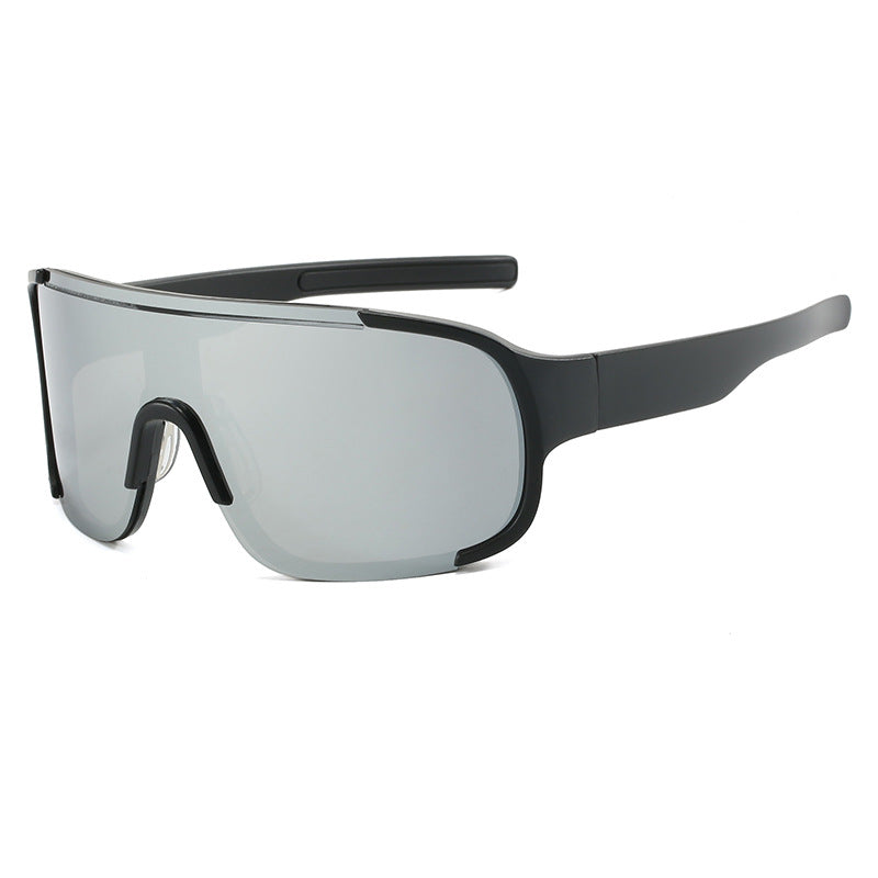 (12 PACK) Wholesale Sports Sunglasses New Arrival Unisex Outdoor Sport Cycling 2024 - BulkSunglassesWholesale.com - Black Frame Mirrored