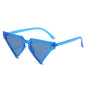 (6 PACK) Wholesale Sunglasses New Arrival Fashion Unique Hip Hop Triangle Jelly 2025 - BulkSunglassesWholesale.com - Blue Frame Blue Black Lens