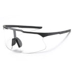 (12 PACK) Wholesale Sports Sunglasses New Arrival Unisex Fashion Oversized Outdoor Sport Cycling 2024 - BulkSunglassesWholesale.com - Black Frame Clear Lens