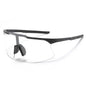 (12 PACK) Wholesale Sports Sunglasses New Arrival Unisex Fashion Oversized Outdoor Sport Cycling 2024 - BulkSunglassesWholesale.com - Black Frame Clear Lens