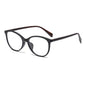 (6 PACK) Wholesale Eyeglasses Frames New Arrival Vintage TR Wood Grain Women Korean Cat Eye Antiblue Light 2025 - BulkSunglassesWholesale.com - Matt Black Frame