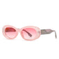 (6 PACK) Wholesale Sunglasses Vintage Trendy Women Antiblue Light 2024 - BulkSunglassesWholesale.com - Pink Frame Pink Lens
