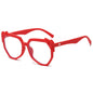 (6 PACK) Wholesale Sunglasses New Arrival Fashion Street 2024 - BulkSunglassesWholesale.com - Red Frame Clear Lens