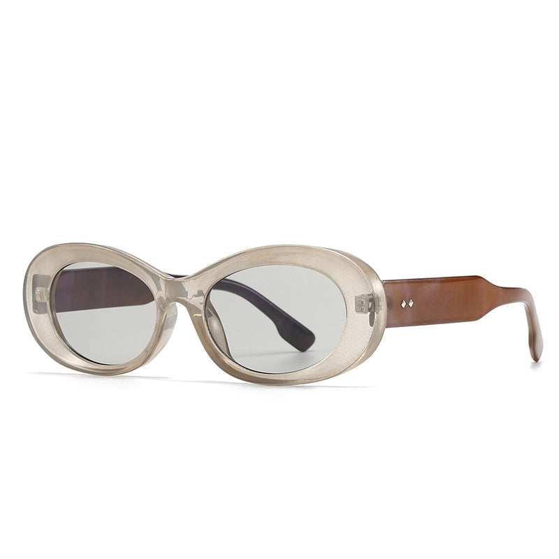 (6 PACK) Wholesale Sunglasses Vintage Trendy Women Antiblue Light 2024 - BulkSunglassesWholesale.com - Grey Frame Grey