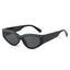 (6 PACK) Wholesale Sunglasses New Arrival Fashion Cat Eye Women Trendy Rhinestone Women 2025 - BulkSunglassesWholesale.com - Shiny Black Frame Black Lens