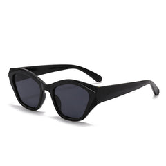 (6 PACK) Wholesale Sunglasses Cat Eye Vintage 2024 - BulkSunglassesWholesale.com - Black Frame Black Black Grey