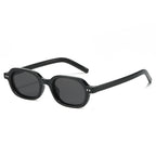 (6 PACK) Wholesale Sunglasses Small New Arrival Unisex Oval Small 2025 - BulkSunglassesWholesale.com - Black Frame Black Lens