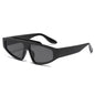 (6 PACK) Wholesale Sunglasses Small New Arrival Trendy Street Fashion 2025 - BulkSunglassesWholesale.com - Black Frame Black Lens